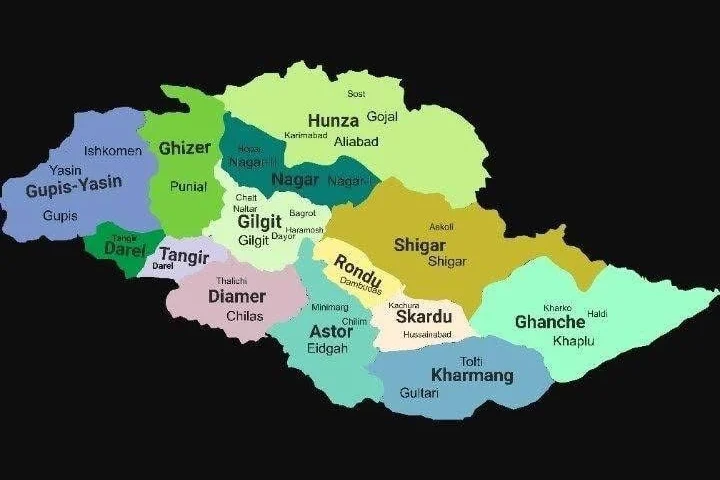 Gilgit Baltistan Map